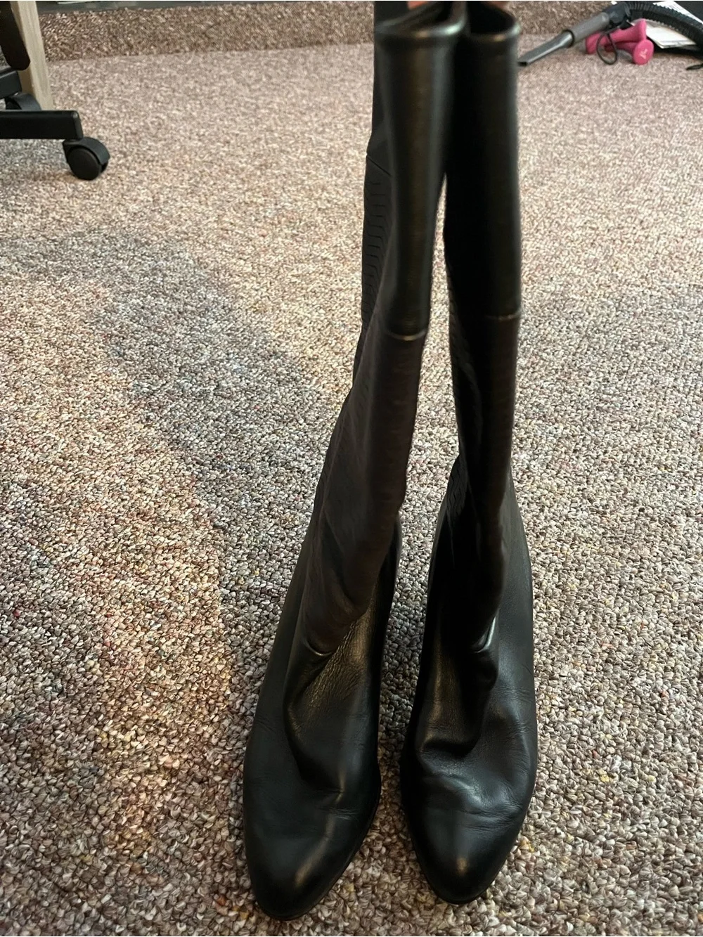 Vintage Xavier Danaud Paris black leather boots